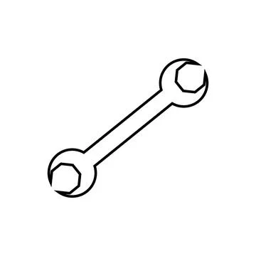 Spanner flat icon. 1st May Worker s Day. Stock Illustration