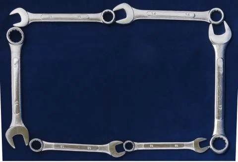 Spanner frame Stock Photos