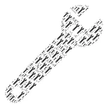 Spanner Icon Figure 스톡 일러스트