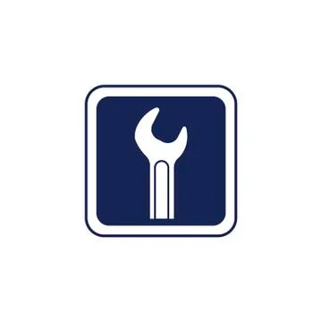 Spanner icon. Stock Illustration