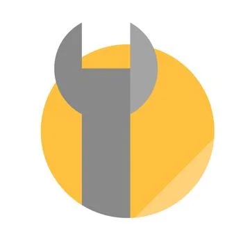 Spanner icon. Wrench icon. vector. Illustrazione stock