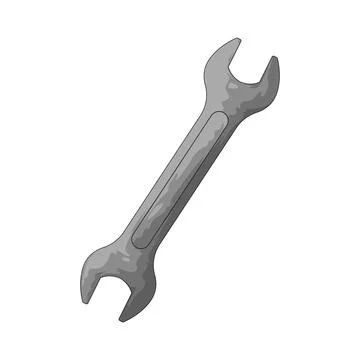 Spanner illustration Stock Illustration