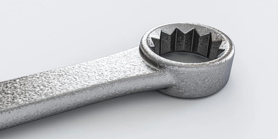 Spanner isolated on white background Stock Illustration