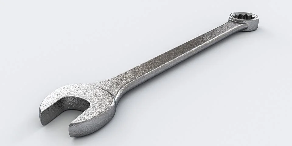 Spanner isolated on white background Stock Illustration