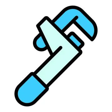 Spanner repair tool icon vector flat Stock Illustration