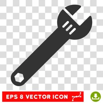 Spanner Vector Eps Icon 스톡 일러스트