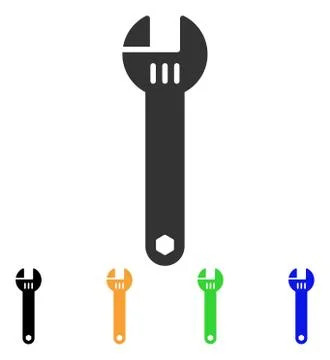 Spanner Vector Icon Illustrazione stock