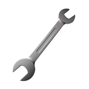 Spanner wrench isolated on white background Stock Illustration