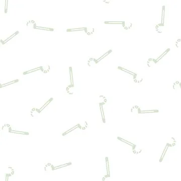 Spanner wrench tool glyph seamless pattern Stock Illustration