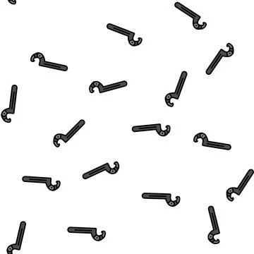 Spanner wrench tool vector seamless pattern Stock Illustration