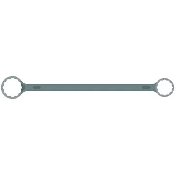 Spanner wrench toolkit vector flat icon isolated on white Stock Illustration