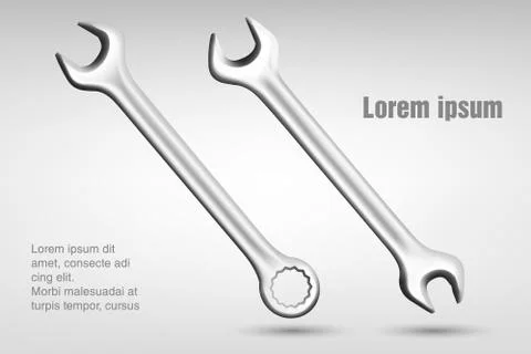 Spanners. vector illustration Stock Illustration