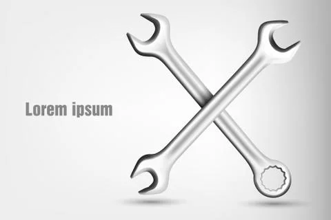 Spanners. vector illustration Stock Illustration