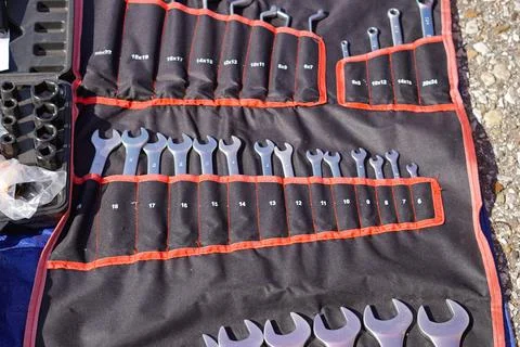 Spanners wrap bag Stock Photos