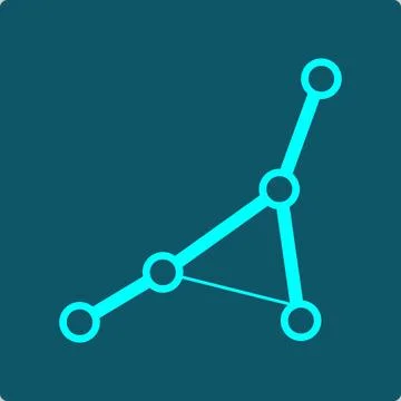 Spanning Tree – Branching Path Connecting Every Node Without a Loop 库存插图