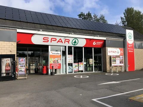Spar grocery shop Stock Photos