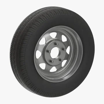 Spare Car Wheel 3D Model