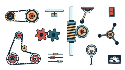 Spare parts1 Stock Footage 74972282