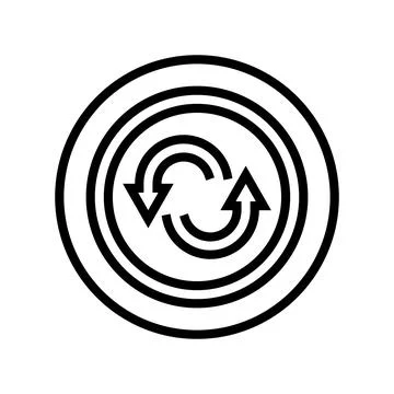 Spare tires line icon vector illustration Illustrazione stock
