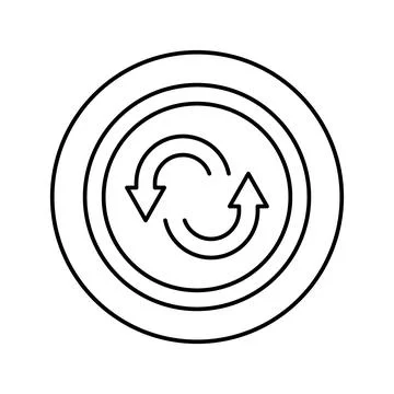 Spare tires line icon vector illustration Stock Illustration