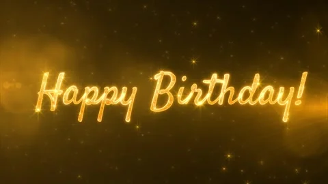 Spark and particles text on black star sky, beautiful typography magic design Stock Footage 303396608