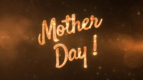 Spark and particles text on black star sky, beautiful typography magic design Stock Footage 303396870