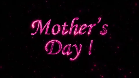Spark and particles text on black star sky, beautiful typography magic design Stock Footage 303397611