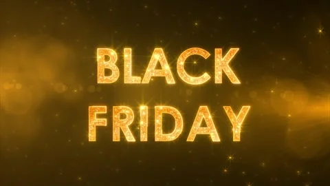 Spark and particles text on black star sky, beautiful typography magic design Stock Footage 303405173