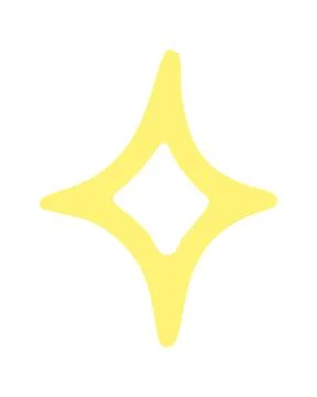 Spark doodle icon. Vector doodle illustration icon isolated on white bg Stock Illustration