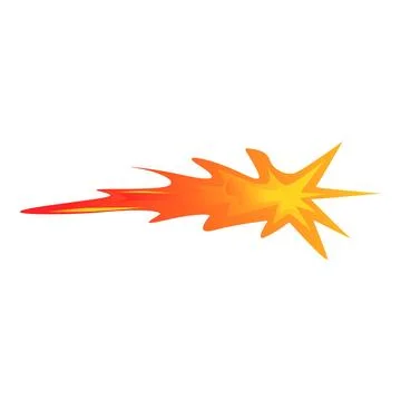 Spark fire icon cartoon vector. Laser beam gun Stock Illustration