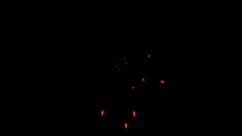 Spark hit effect on black background Stock Footage 318428236
