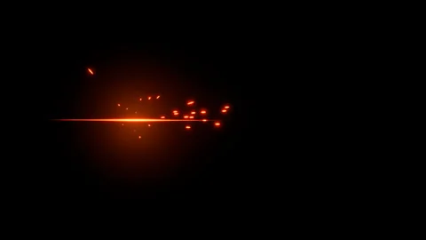 Spark hit effect on black background Stock Footage 318428246