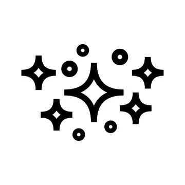 Spark icon design template isolated illustration Stock Illustration