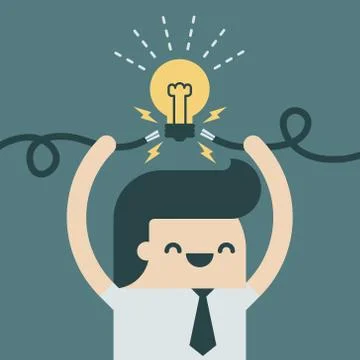 Spark idea Stock Illustration