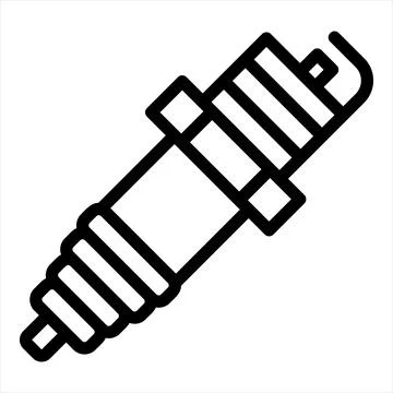 Spark line icon vector illustration isolated on white background Stock Illustration