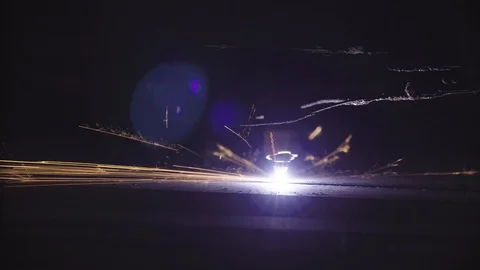Spark metal welding Stock Footage 102771430