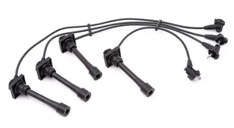 Spark plug cables Stock Photos