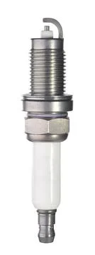 Spark plug for car internal combustion engine. Isolated on white background Stock Photos