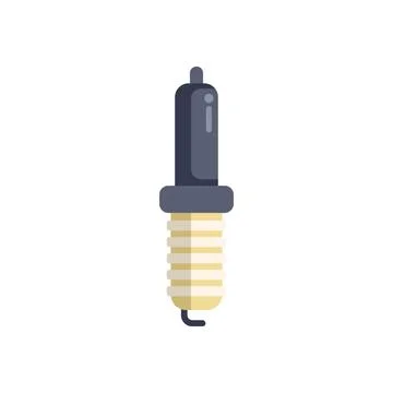 Spark plug generating ignition for internal combustion engine Stock Illustration