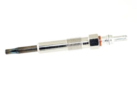 Spark plug, glow plug on white background Stock Photos