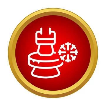 Spark plug icon and snowflake symbolizing engine cold start イラスト素材