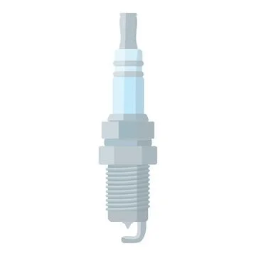 Spark plug icon cartoon vector. Car part Stock Illustration