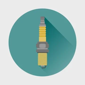 SPARK PLUG icon. Stock Illustration