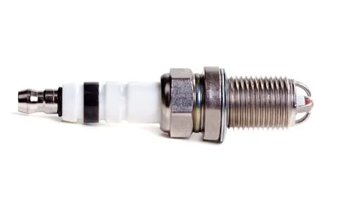 Spark plug isolated on white background with clipping path Stock Photos