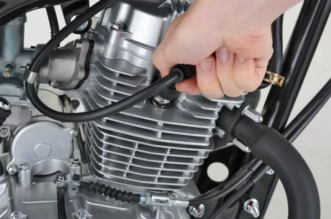 Spark plug lead 스톡 사진
