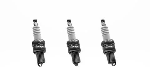 Spark plug set Stock Illustration