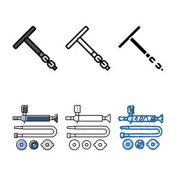 Spark plug wrench car diversity repair color icon vector Stock Illustration