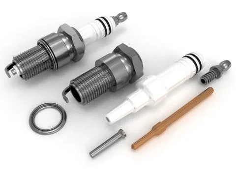 Spark plugs design Stock Illustration