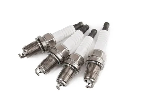 Spark plugs isolated Foto stock