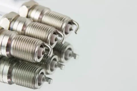 Spark plugs mirror Stock Photos